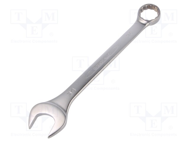 Key; combination spanner; 34mm; Overall len: 350mm; tool steel