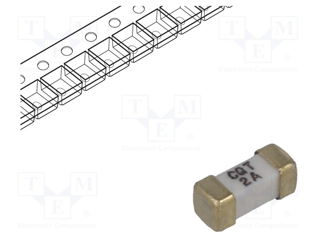 Fuse: fuse; 2A; 125VAC; 125VDC; SMD; ceramic; 6,1x2,6x2,6mm