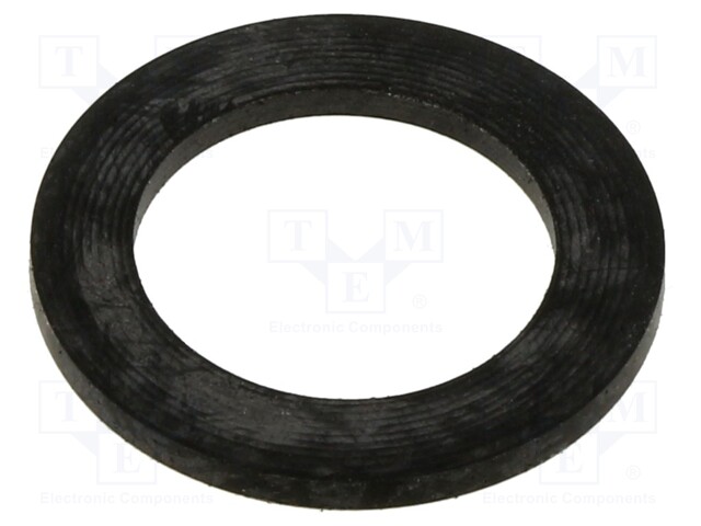 Gasket; NBR rubber; Thk: 1.5mm; Øint: 14.3mm; M16; black