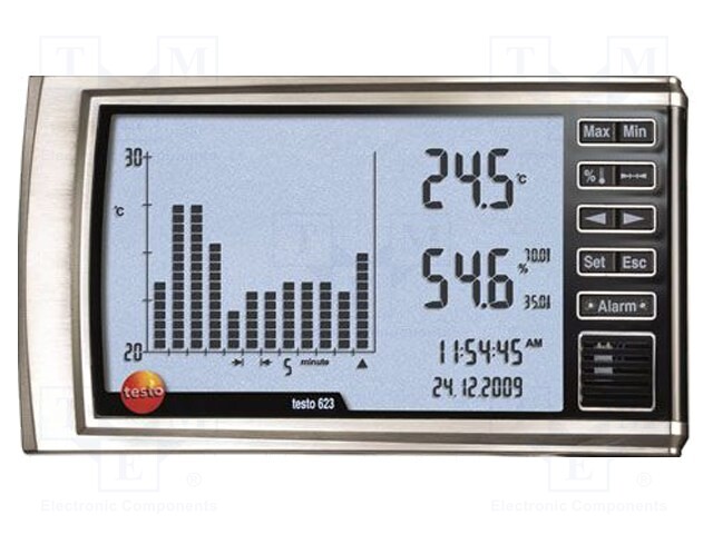 Thermo-hygrometer; -10÷60°C; 0÷100%RH; IP30; Accuracy: ±0.4°C