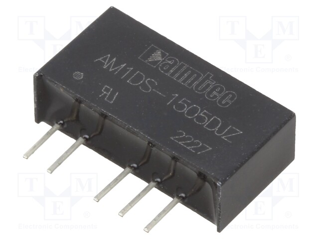 Converter: DC/DC; 1W; Uin: 13.5÷16.5V; Uout: 5VDC; Uout2: -5VDC; SIP7