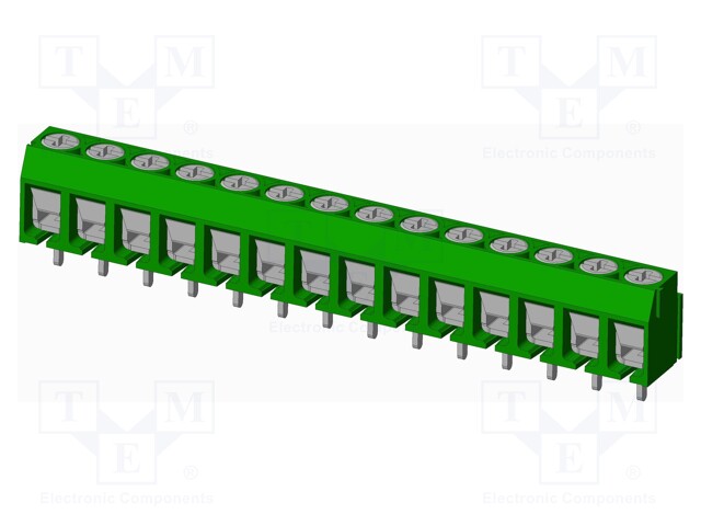 Connector: PCB terminal block; terminal; Plating: tinned; on PCBs