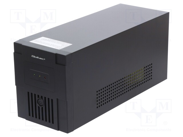 Power supply: UPS; 370x135x165mm; 1.2kW; 2kVA; 11.3kg; 9Ah; f: 50Hz