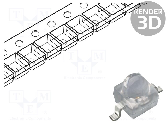 Infrared Emitter, 940 nm, 10 °, SMD, 10 mW/Sr, 10 ns, 10 ns