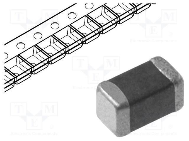 Varistor: metal-oxide; SMD; 1206; 26VAC; 33VDC; 0.8J; 180A; 500pF