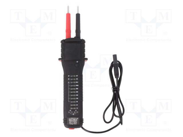 Tester: voltage indicator; VAC: 1000V; VDC: 1000V