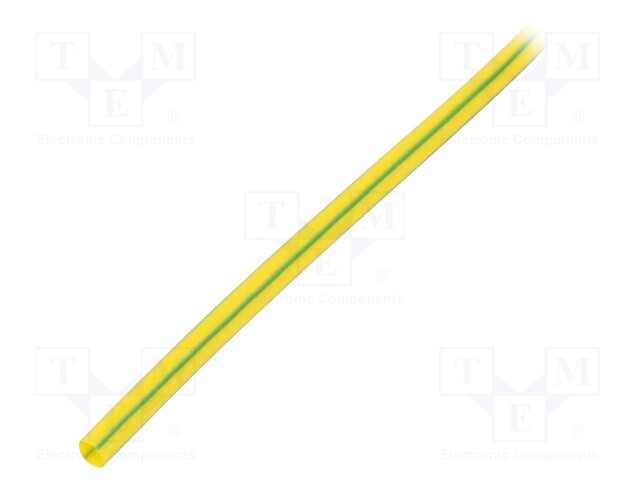 Heat shrink sleeve; glueless; 2: 1; 3.2mm; L: 1m; yellow-green