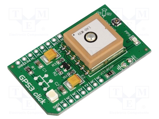 Click board; GPS; UART; L80; mikroBUS connector; 3.3/5VDC