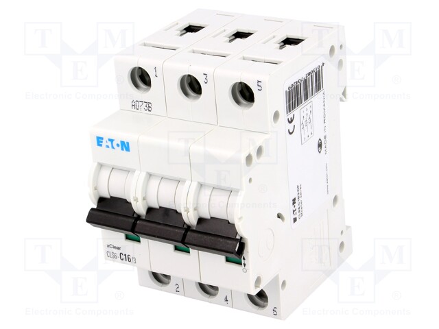 Circuit breaker; 400VAC; Inom: 16A; Poles: 3; DIN; Charact: C; 6kA