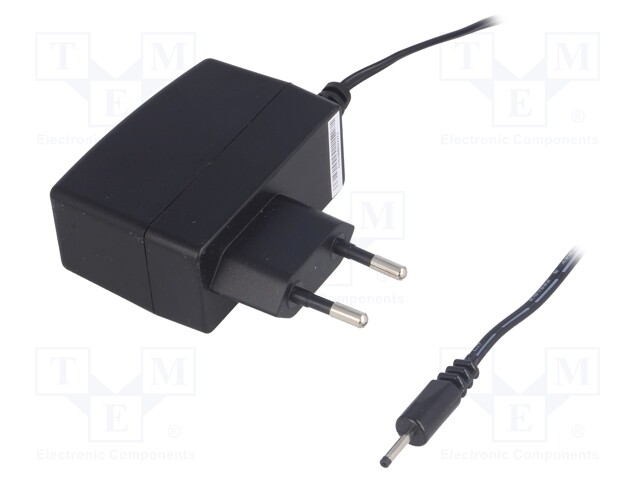 Power supply: switched-mode; 5VDC; 2A; Out: 2,3/0,7; 10W; Plug: EU