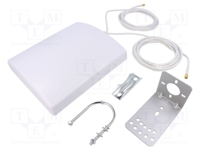 Antenna; white; SMA; 50W; 700÷3800MHz; 50Ω; 3m; 14dBi; -20÷85°C