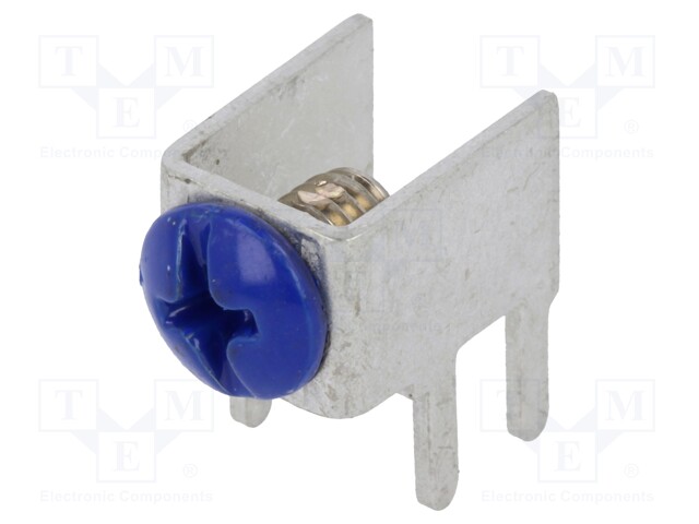 Terminal: screw terminal; THT,screw terminal; blue; 7.5x5mm