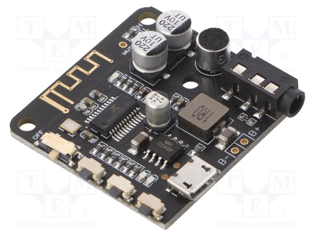 Module: audio; Bluetooth V5.0 & BLE,amplifier; 3.7÷5VDC