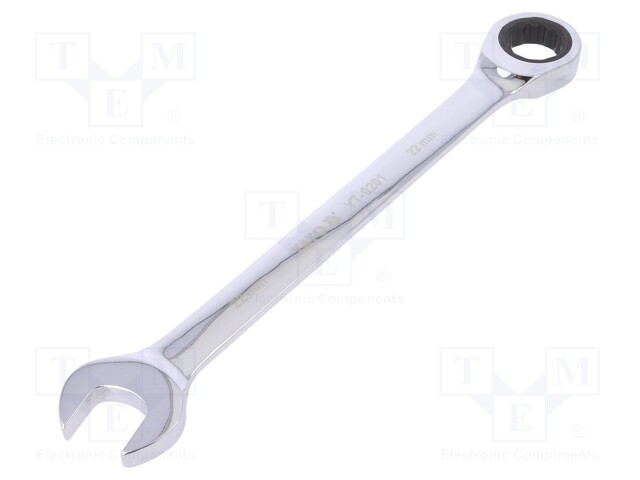 Key; combination spanner,with ratchet; 22mm