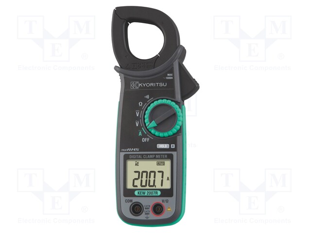 AC digital clamp meter; Øcable: 33mm; LCD; I AC: 600A,1kA; 220g
