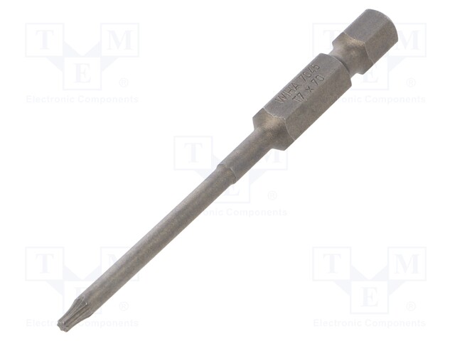 Screwdriver bit; Torx®; TX07; Overall len: 70mm