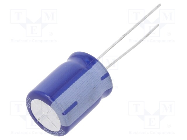 Capacitor: electrolytic; THT; 330uF; 63VDC; Ø12.5x16mm; ±20%; 2000h