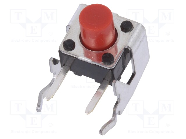 Microswitch TACT; SPST; Pos: 2; 0.05A/12VDC; THT; 2.6N; 6x6x3.5mm