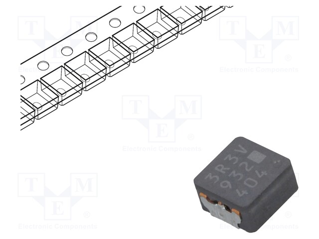 Inductor: wire; SMD; 3.3uH; 4.4A; 27.3mΩ; 5.5x5x3mm; ±20%; -55÷155°C