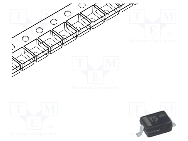 Diode: Zener; 0.3W; 3.3V; SMD; reel,tape; SOD323; single diode