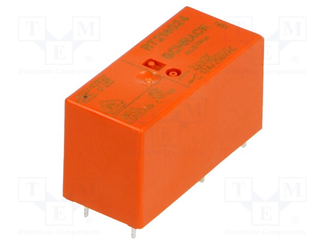 Relay: electromagnetic; SPDT; Ucoil: 24VDC; 12A/250VAC; 12A/24VDC