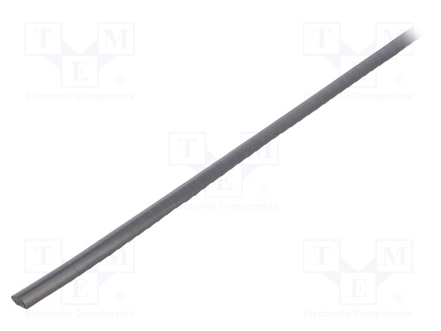 Hole and edge shield; PVC; L: 10m; grey; H: 6mm; W: 4mm; -30÷70°C