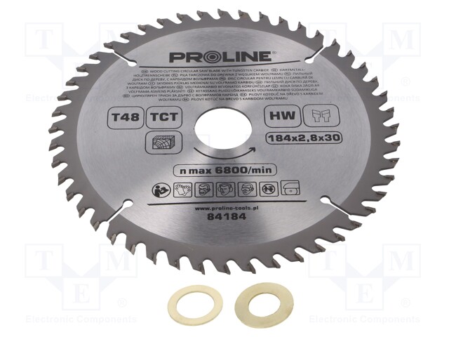 Circular saw; Ø: 184mm; Application: for wood; Features: hardened