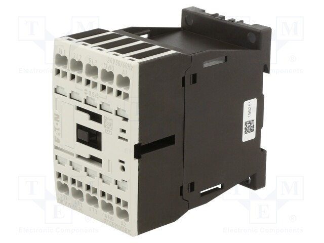 Contactor: 3-pole; NO x3; Auxiliary contacts: NO; 24VAC; 15A; 690V