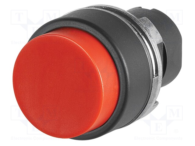 Switch: push-button; 22mm; Stabl.pos: 2; red; none; IP65; convex