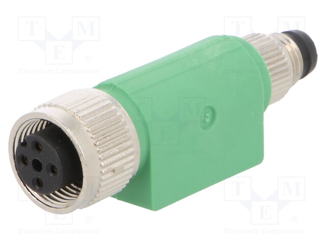 Adapter; PIN: 4; straight; 30VAC; 4A; -25÷90°C; 30VDC