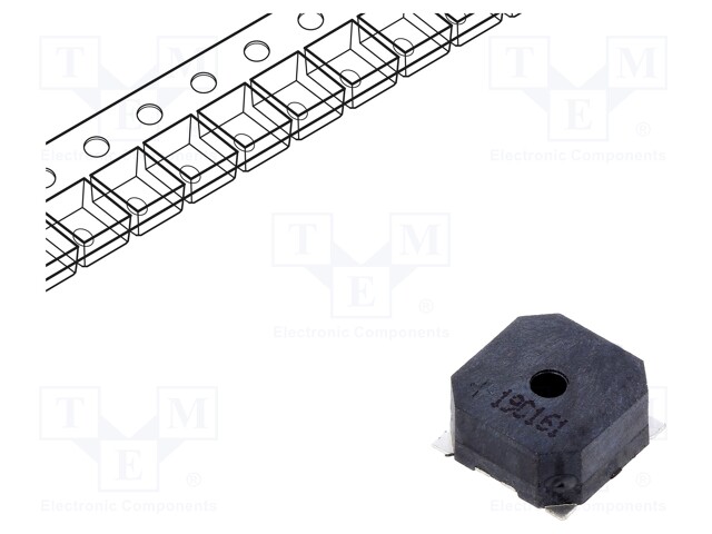 Sound transducer: elektromagnetic alarm; SMD; 2.7kHz; 100mA; 3.6V