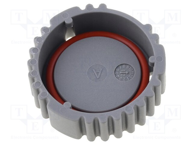 Socket cover; AHD; PIN: 9; grey