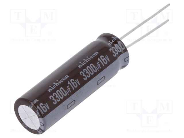 Capacitor: electrolytic; low impedance; THT; 3300uF; 16VDC; ±20%