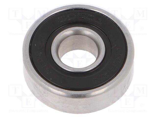 Bearing: ball; Øint: 6mm; Øout: 17mm; W: 6mm; bearing steel