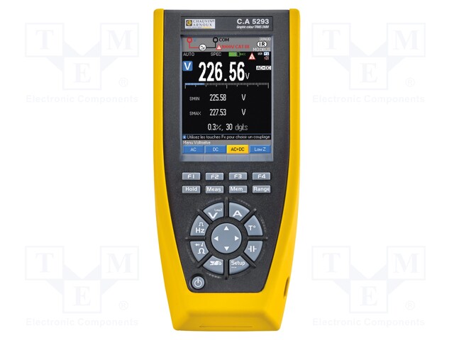 Digital multimeter; 5x/s; VDC: 100m/1000m/10/100/1000V; True RMS