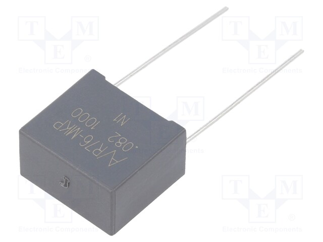 Capacitor: polypropylene; 0.082uF; ESR: 13.59mΩ; THT; ±5%; 5.779A