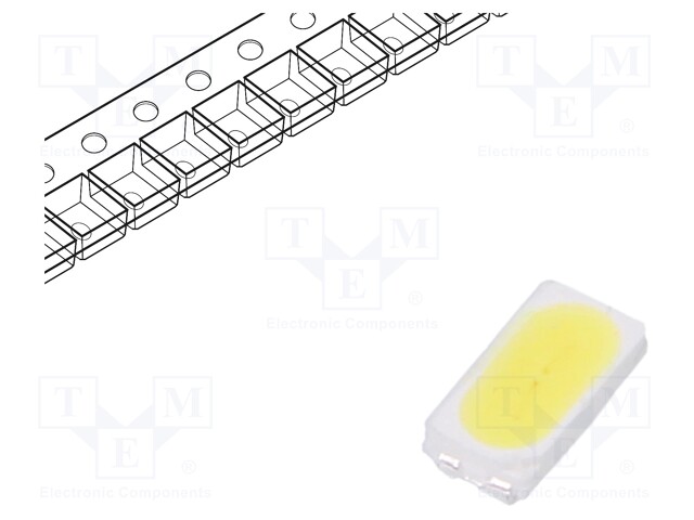 LED; SMD; 3014,PLCC2; white cold; 10÷15lm; 6000-6500K; 80; 120°