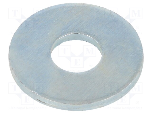 Washer; round; M6; D=18mm; h=1.6mm; steel; Plating: zinc; DIN: 9021