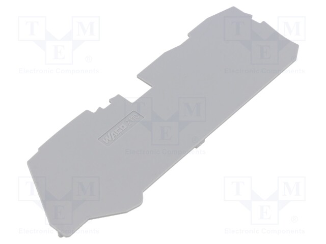 End plate; grey; 2110
