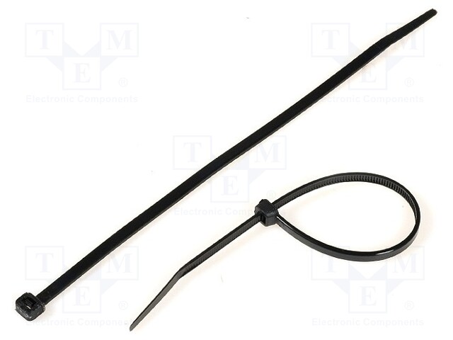 Cable tie; L: 203mm; W: 4.6mm; polyamide; 215.5N; black; Ømax: 55mm