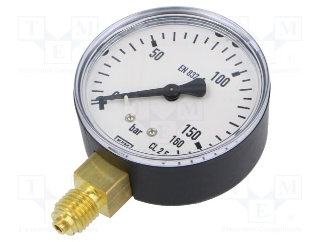 Manometer; 0÷160bar; 63mm; non-aggressive liquids,inert gases