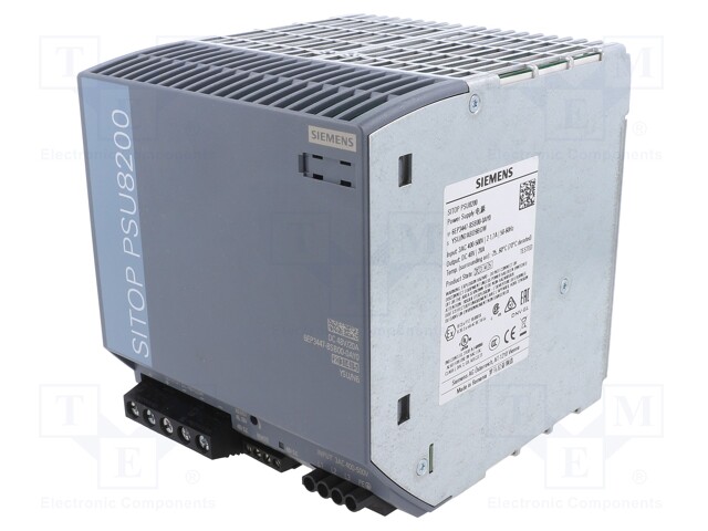 Power supply: switched-mode; 960W; 48VDC; 20A; 3x400÷500VAC; IP20