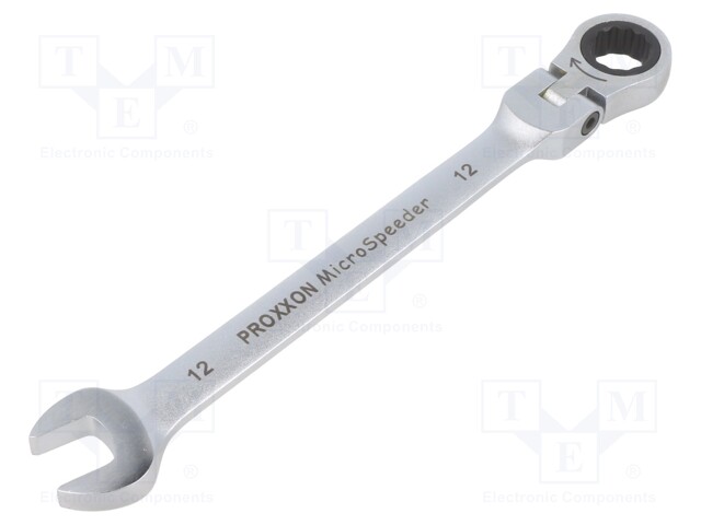 Wrench; combination spanner,with joint; 12mm; MicroSpeeder