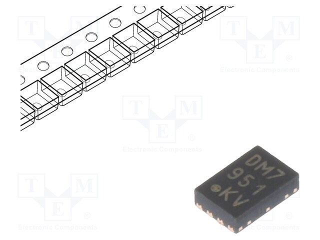 Operational amplifier; 1MHz; 1.8÷5.5V; Channels: 2; TDFN8; IB: 50pA