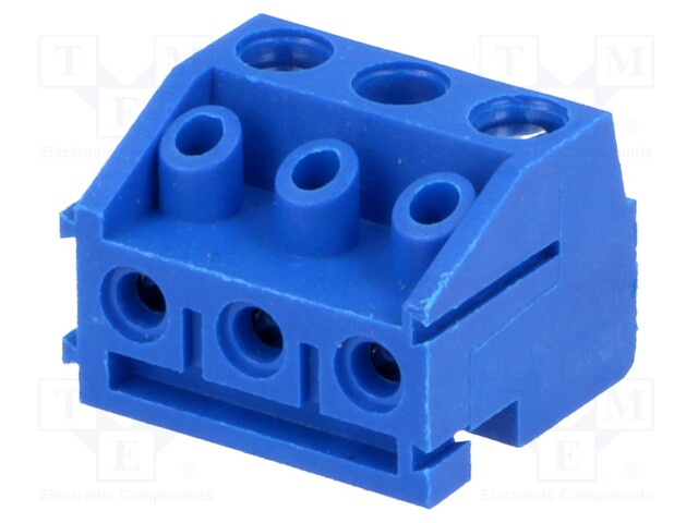 Pluggable terminal block; 5mm; ways: 3; angled 90°; female; 1.5mm2