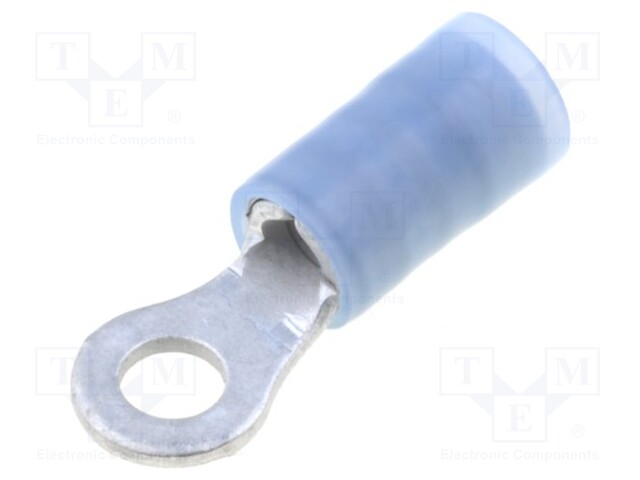 Ring terminal; M3; 1÷2.5mm2; insulated; tinned; copper; -55÷105°C