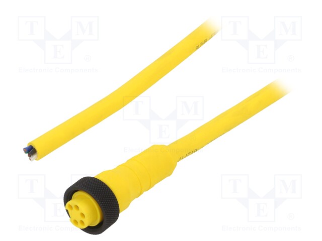 Connection lead; 7/8”; PIN: 5; straight; 3m; plug; IP67; female