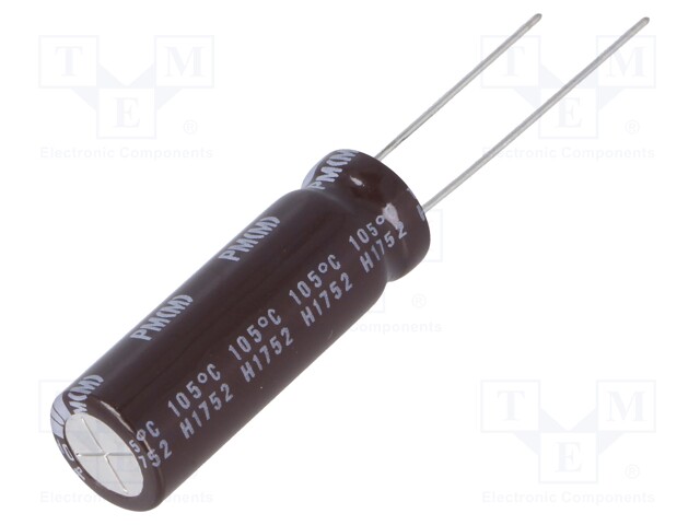 Capacitor: electrolytic; low impedance; THT; 120uF; 80VDC; ±20%