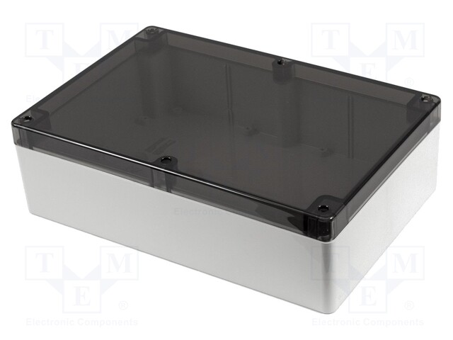 Enclosure: multipurpose; X: 200mm; Y: 300mm; Z: 90mm; 1554; grey; IP68