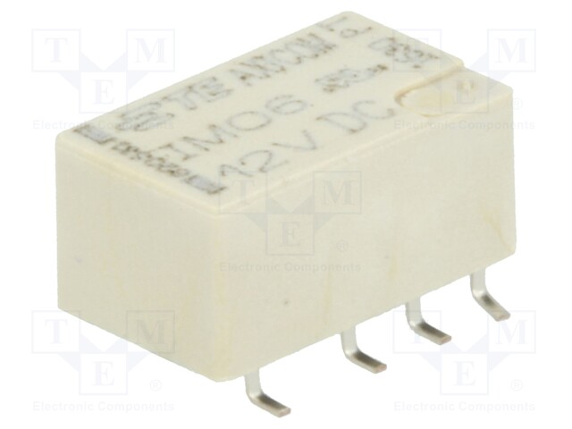 Relay: electromagnetic; DPDT; Ucoil: 12VDC; 0.5A/125VAC; 2A/30VDC